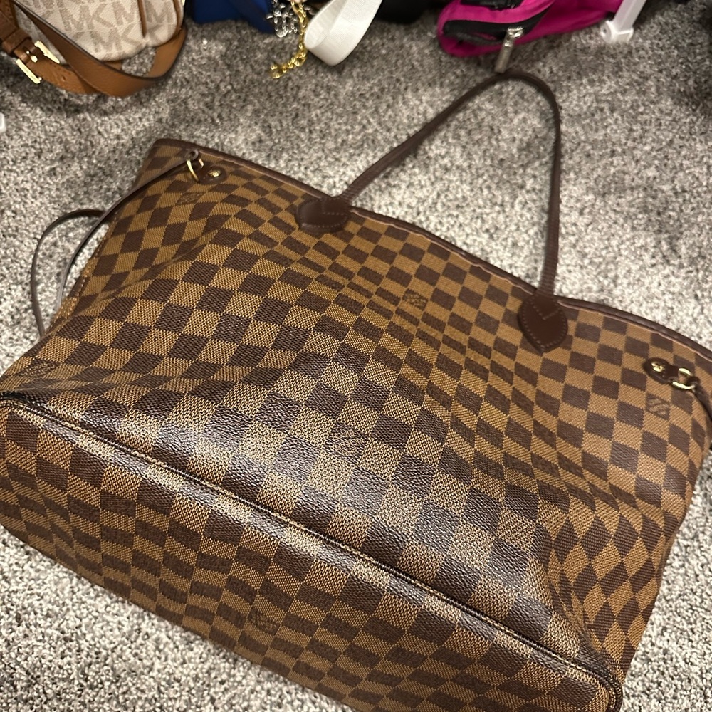 Authentic Louis Vuitton Neverfull MM Damier Ebene - Picture 8 of 10